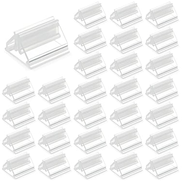 Maitys 30 Pieces Game Card Stands Plastic Card Stands DIY Board Stand for Party Favor Transparent