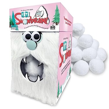 Big Discoveries Yeti Snowbrawl A Snowball Stacking Brawl Card Game Includes 40 Snow Balls Fun Board Game for Kids Teens Adults