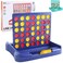 Vikutu 4 in a Row Connect Game Travel Board Games for Kids Adults Get 4 in a Row to Win 9 x 74 inchesBlue