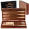 Syrace Handcrafted Wooden Backgammon Set 16 Large Size Classic TwoPlayer Strategy Board Premium Travel Game Board for Adults Teenagers