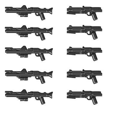 MOOXI MOC Space Wars DC15 Clone Trooper Blaster Weapons Pack AccessoriesDesigned for Minifigs Hands