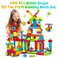 Contixo 144 pcs Bristle Shape 3D STEM Building Toys Construction Learning Stacking Educational Block Creativity Beyond Imagination Inspirational Safe Durable Recreational Toy for Kids Ages 38