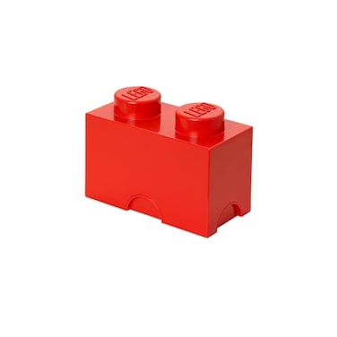 Room Copenhagen LEGO Storage Brick Box Stackable Storage Solution Brick 2 Bright Red L4002R