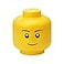 Room Copenhagen Lego Storage Head Small Boy Stackable Storage Container Buildable Organizational Bins for Kids Toys and Accessories