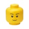 Room Copenhagen Lego Storage Head Small Boy Stackable Storage Container Buildable Organizational Bins for Kids Toys and Accessories
