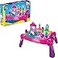 Mega Bloks MEGA BLOKS First Builders Toddler Blocks Toy Build n Learn Portable Activity Table with 30 Pieces and BuiltIn Storage Pink Kids Ages 1 Years