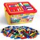 burgkidz Building Bricks 1020 Pieces Set 1000 Basic Building Blocks in 17 Fun Shapes Includes Wheels Door Window Bulk Block with Storage Box Handle and Base Plate Compatible Block Construction Toys