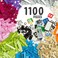 Play Platoon 1100 Piece Building Bricks Play Set 10 Pastel Colors Bricks Includes Wheels Tires Axles Windows Door Pieces