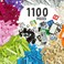 Play Platoon 1100 Piece Building Bricks Play Set 10 Pastel Colors Bricks Includes Wheels Tires Axles Windows Door Pieces