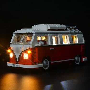 BRIKSMAX Volkswagen T1 Camper Van Led Lighting Kit Compatible with Lego 10220 Building Blocks Model Not Include The Lego Set