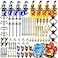 Nicolababe Weapon Pack for Minifigures Knight Weapons Set Accessories Kit Include Armor Helmet Cloaks Shield Barding Horses Compatible with All Major Brands Medieval Weapon