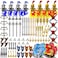 Nicolababe Weapon Pack for Minifigures Knight Weapons Set Accessories Kit Include Armor Helmet Cloaks Shield Barding Horses Compatible with All Major Brands Medieval Weapon