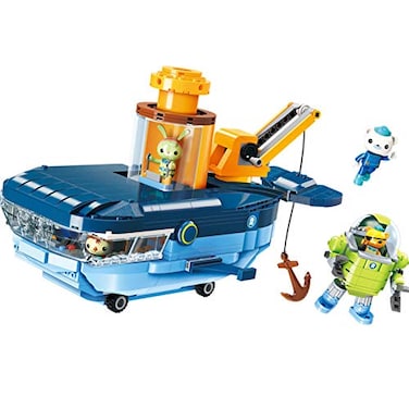 BASEPLATES for Age 6 Building Block Ocean Adventure Octonauts GUPC Blue Whale Vehicle Barnacles Kwazii Tweak 630pcs Building Brick SetNo Package Box
