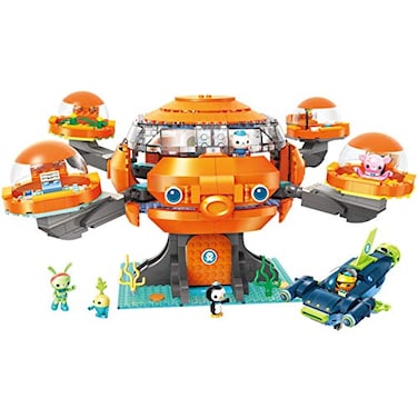 BASEPLATES for Age 8 Building Block Ocean Adventure Octonauts Octopod Playset CupQ Hammerhead Shark Vehicle OctoPod Barnacles kwazii Peso Tweak Inkling Vegimals 921pcs SetNo Package Box