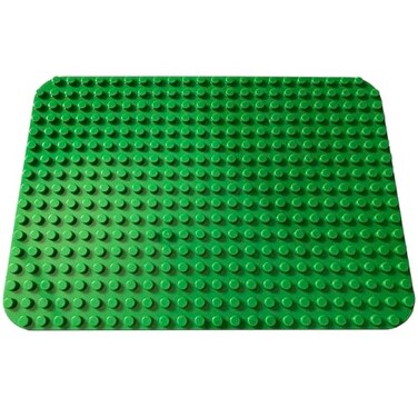 Apostrophe Games Building Block Base Plate for Large Blocks 15 x 10 1x Green Compatible with Major Brands STEM Learning