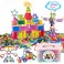 Juboury 1054Pcs Building Toy Building Blocks Bars Different Shape Educational Construction Engineering Set 3D Puzzle Interlocking Creative Connecting Kit Great STEM Toy for Both Boys and Girls