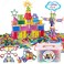 Juboury 1054Pcs Building Toy Building Blocks Bars Different Shape Educational Construction Engineering Set 3D Puzzle Interlocking Creative Connecting Kit Great STEM Toy for Both Boys and Girls