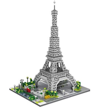 dOvOb Architecture Eiffel Tower Micro Blocks Set 3369 Pieces Mini Bricks 3D Puzzle Toy Gift for Adults and Kids