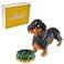 Larcele Micro Dachshund Dog Building Blocks Set Super Mini Pet Building Toy Bricks Kit 898 Pieces KLJM02 Dachshund