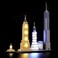 BRIKSMAX Led Lighting Kit for Architecture New York City Compatible with Lego 21028 Building Blocks Model Not Include The Lego Set