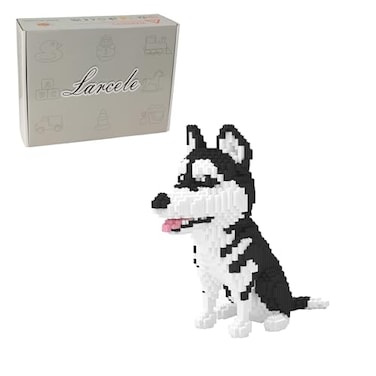 Larcele Dog Micro Building Blocks Animal Mini Building Toy Bricks6478 Pieces KLJM02 Big Husky