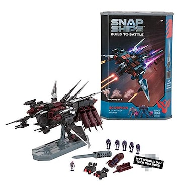 SNAP SHIPS Snap Ships Scorpion KLAW Troop Dropper Construction Toy for Custom Building and Battle Play Ages 8