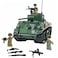 General Jim's General Jims WWII M4A1 Sherman Tank Brick Building Blocks Set 726 Pieces 129 Scale Rotating Turret Moving Tracks Compatible with Major Brands GJUSSH