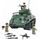 General Jim's General Jims WWII M4A1 Sherman Tank Brick Building Blocks Set 726 Pieces 129 Scale Rotating Turret Moving Tracks Compatible with Major Brands GJUSSH