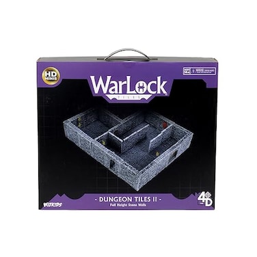 WizKids Warlock Tiles Base Set Dungeon Tiles II Full Height Stone Walls