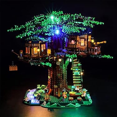 GEAMENT Upgraded Version LED Light Kit for Ideas Treehouse Compatible with Lego 21318 Building Blocks Model Model Set Not Included