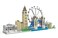 dOvOb Architecture London Skyline Collection Micro Mini Blocks Set Model Kit and Gift for Kids and Adults 3076 Pieces