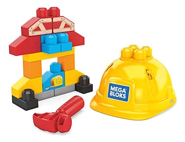Mega Bloks Lil Building Toolkit Preschool Building Set with Hammer