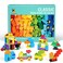 Cutedeer 258 Piece Classic Big Building Blocks Set for Kids Toddlers Compatible with All Major Brands Large Building Bricks STEM Toys with Gift Box for All Ages Boys Girls