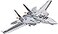 COBI Top Gun F14A Tomcat Fighter Plane 148 Scale 754 Piece Building Set with Maverick and Goose Figures