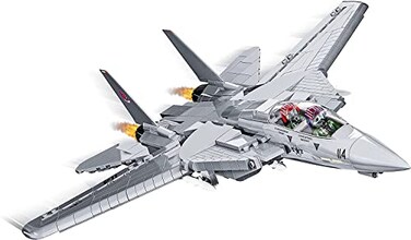 COBI Top Gun F14A Tomcat Fighter Plane 148 Scale 754 Piece Building Set with Maverick and Goose Figures