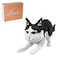 Larcele Cat Mini Building Blocks Animal Set DIY Micro 3D Building Toy Bricks1390 Pieces KLJM05Black and White Cat