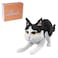 Larcele Cat Mini Building Blocks Animal Set DIY Micro 3D Building Toy Bricks1390 Pieces KLJM05Black and White Cat