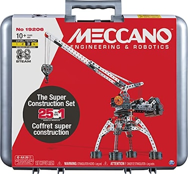 MECCANO Super Construction 25in1 Motorized Building Set STEAM Education Toy 638 Parts for Ages 10