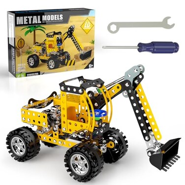 Lucky Doug Stem Building Projects Toys for Kids Boys 8 9 10 11 12 Year Old Metal Building Construction Model kit Building Blocks DIY Toy