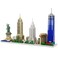 dOvOb Architecture New York Skyline Micro Mini Blocks Building Set 3048 Pieces Bricks3D Puzzle Collection Model Kit as Gift for Adults or Kids