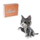 Larcele Cat Mini Building Blocks Animal Set DIY Micro 3D Building Toy Bricks1300 Pieces KLJM05Grey and White Cat