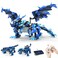 OASO Dragon Building Kit with Remote Control STEM Gifts for Boys Kids Ages 812 Coding Buildable Technic Toys for Birthday Buildable 3in1 Models with 590 Pieces