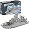 Apostrophe Games Navy Destroyer Building Block Set 533 Pieces Building Block Set for Kids and Adults Compatible with All Building Bricks