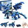Sillbird Dragon Building Kit with Remote Control STEM Gifts for Kids Boys Ages 812 Technic Buildable 3in1 Models Coding Toys for Birthday with 590 Pieces