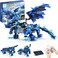Sillbird Dragon Building Kit with Remote Control STEM Gifts for Kids Boys Ages 812 Technic Buildable 3in1 Models Coding Toys for Birthday with 590 Pieces