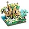 COZYMASS Adults Building Block Set Port Cabin Tiny Blocks 600 PCS with 2 Figure Architecture House Model for Ages 14 and Up