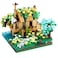 COZYMASS Adults Building Block Set Port Cabin Tiny Blocks 600 PCS with 2 Figure Architecture House Model for Ages 14 and Up