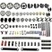 dspitwod 116 pcs Technical Gears Axle Pin Connectors Wheels Connectors Rack Gear Car Building Brick Accessories Pieces Sets Compatible with Mindstorms Building Bricks Block Technical Toys 116 TECH PAR