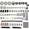 dspitwod 116 pcs Technical Gears Axle Pin Connectors Wheels Connectors Rack Gear Car Building Brick Accessories Pieces Sets Compatible with Mindstorms Building Bricks Block Technical Toys 116 TECH PAR
