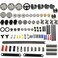 dspitwod 116 pcs Technical Gears Axle Pin Connectors Wheels Connectors Rack Gear Car Building Brick Accessories Pieces Sets Compatible with Mindstorms Building Bricks Block Technical Toys 116 TECH PAR